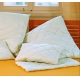 Organic Cotton Bed Pillows - Quilted Percale Covers