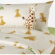 Giraffe and Teddy - in Sateen or Brushed Cotton